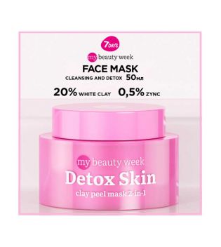 7DAYS - *My Beauty Week* - Máscara Facial de Argila Esclarecedora Detox Skin