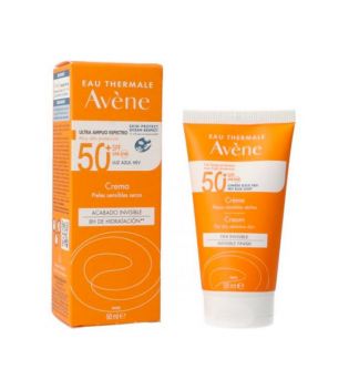 Avène - Creme solar facial com FPS 50 para peles secas ou sensíveis