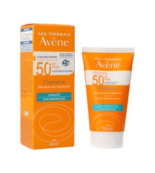 Avène - Protetor solar matificante FPS50 + Cleanance - Pele com tendência a acne