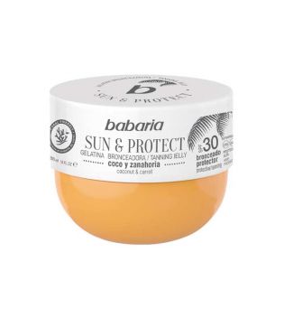 Babaria - Gelatina bronzeadora Sun & Protect SPF30 - Coco e cenoura