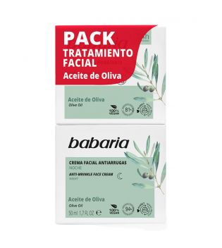 Babaria - Creme facial hidratante SPF15 pack dia e noite - Azeite