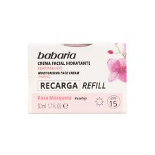 Babaria - Refil creme facial hidratante e reafirmante SPF15 - Rosa Mosqueta