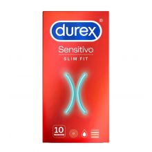 Durex - Preservativos Sensitive Slim Fit - 10 unidades