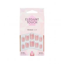 Elegant Touch - Unhas postiças Natural French - 117: Squoval Pink