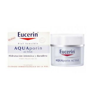 Eucerin - Creme hidratante intensivo de longa duração AQUAporin Active - Pele seca