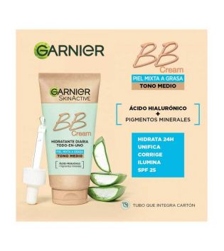 Garnier - Combinação de BB cream para pele oleosa - Light