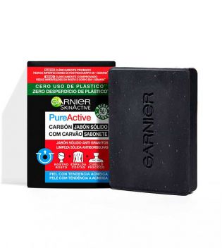 Garnier - sabonete sólido Pure Active com carvão e ácido salicílico