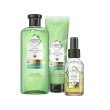 Herbal Essences - *Bio Renew* - Pacote repara e suaviza - Shampoo + Condicionador + Spray anti-frizz