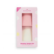 I Heart Revolution - Conjunto de 2 esponjas de maquiagem Tasty Marshmallow Wonderland