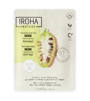 Iroha Nature - Máscara Facial Anti-Aging Tissue - Noni