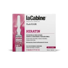 La Cabine - *Flash Hair* - Ampolas capilares Keratin - Cabelos lisos com tendência a frizz