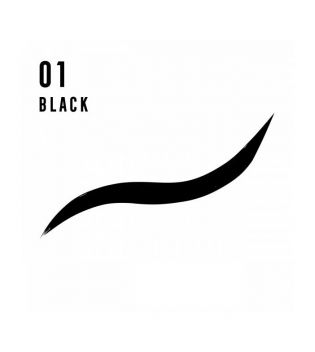 Max Factor - Delineador líquido fosco Masterpiece - 01: Black
