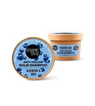 Organic Shop - Shampoo sólido anti reflexos amarelos - Cranberry e karité