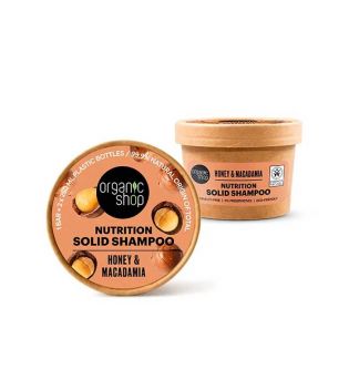Organic Shop - Shampoo sólido nutritivo - Mel e macadâmia
