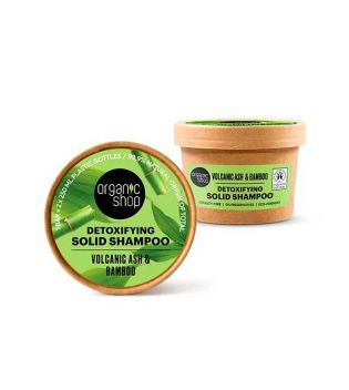 Organic Shop - Shampoo Sólido Volumizador - Cinza Vulcânica e Bambu