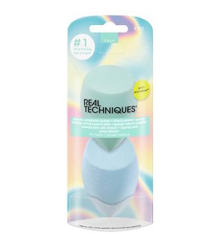 Real Techniques - *Summer Haze* - Conjunto de esponjas aplicadoras para líquidos e pós