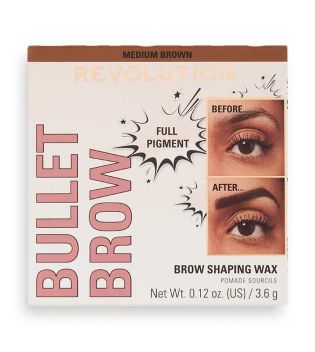 Revolution - Brow Wax Bullet Brow - Dark Brown