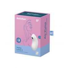 Satisfyer - Estimulador do clitóris Vulva Lover 2 - Branco