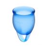 Satisfyer - Kit Copo Menstrual Feel Confident  (15 + 20 ml) - Azul Escuro