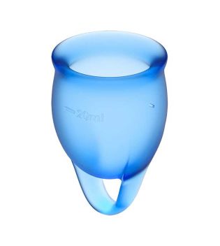 Satisfyer - Kit Copo Menstrual Feel Confident  (15 + 20 ml) - Azul Escuro
