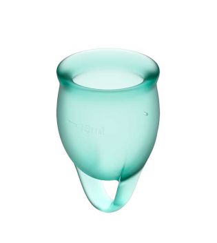 Satisfyer - Kit Menstrual Cup Feel Confident (15 + 20 ml) - Verde Escuro