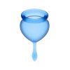 Satisfyer - Kit Copo Menstrual Feel Good (15 + 20 ml) - Azul Escuro