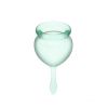 Satisfyer - Kit Copo Menstrual Feel Good (15 + 20 ml) - Verde Claro
