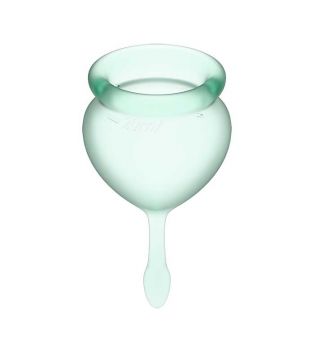 Satisfyer - Kit Copo Menstrual Feel Good (15 + 20 ml) - Verde Claro