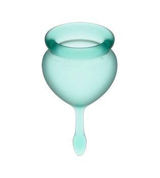 Satisfyer - Kit Menstrual Cup Feel Good (15 + 20 ml) - Verde Escuro