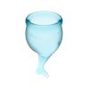 Satisfyer - Kit Menstrual Cup Feel Secure (15 + 20 ml) - Azul Claro