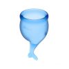 Satisfyer - Kit Menstrual Cup Feel Secure (15 + 20 ml) - Azul Escuro