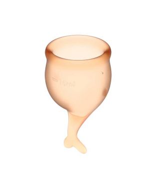 Satisfyer - Kit Menstrual Cup Feel Secure (15 + 20 ml) - Orange