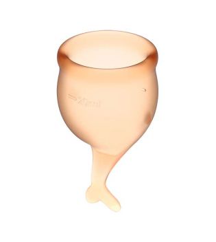 Satisfyer - Kit Menstrual Cup Feel Secure (15 + 20 ml) - Orange
