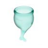 Satisfyer - Kit Menstrual Cup Feel Secure (15 + 20 ml) - Verde Escuro