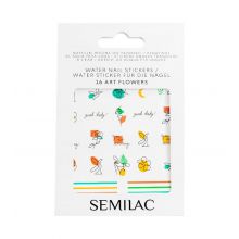 Semilac - Adesivos para unhas à base de água - 16 Art Flowers