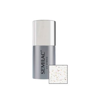 Semilac - Top coat Top No Wipe Blinking Copper & Gold Flakes - 7ml