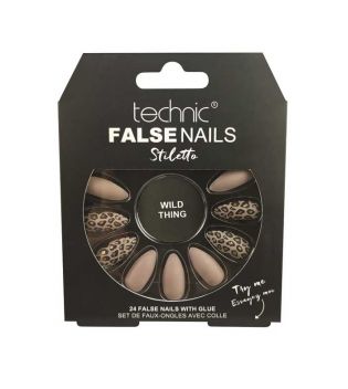 Technic Cosmetics - Unhas Falsas False Nails Stiletto - Wild Thing