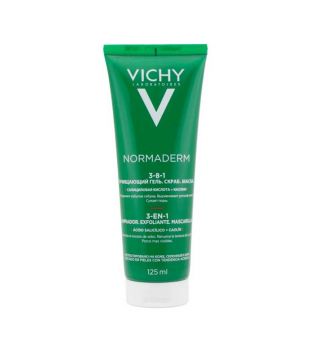 Vichy - Esfoliante + limpador + máscara 3 em 1 Normaderm 125ml - Pele sensível