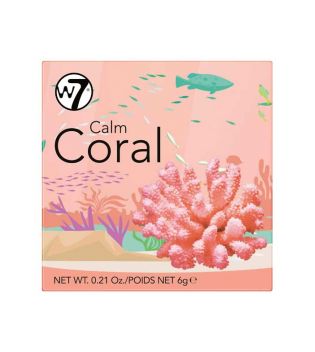W7 - Blush em pó The Boxed Blusher - Calm coral
