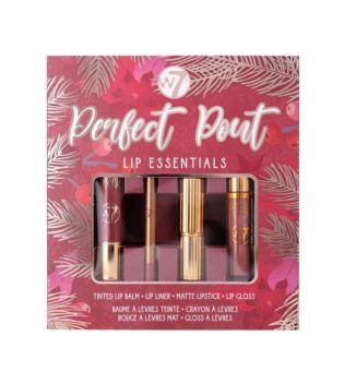 W7 - Conjunto de maquiagem Perfect Pout Lip Essentials