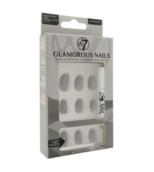 W7 - Unhas postiças Glamorous Nails - Clean Slate
