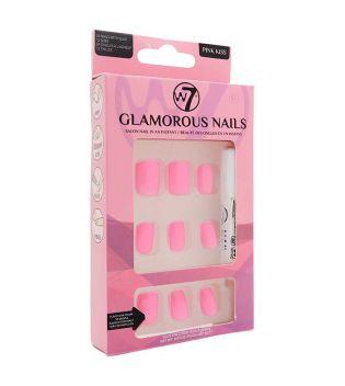 W7 - Unhas postiças Glamorous Nails - Pink Kiss